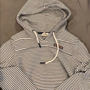 Vineyard Vines Black and White Striped Hoodie